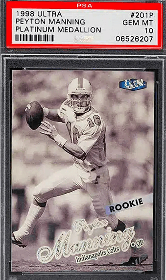 Peyton Manning Rookie Cards on   – Most Watched! – Wax Pack Gods