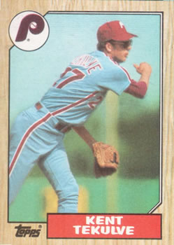 Kent Tekulve - Philadelphia Phillies (MLB Baseball Card) 1986
