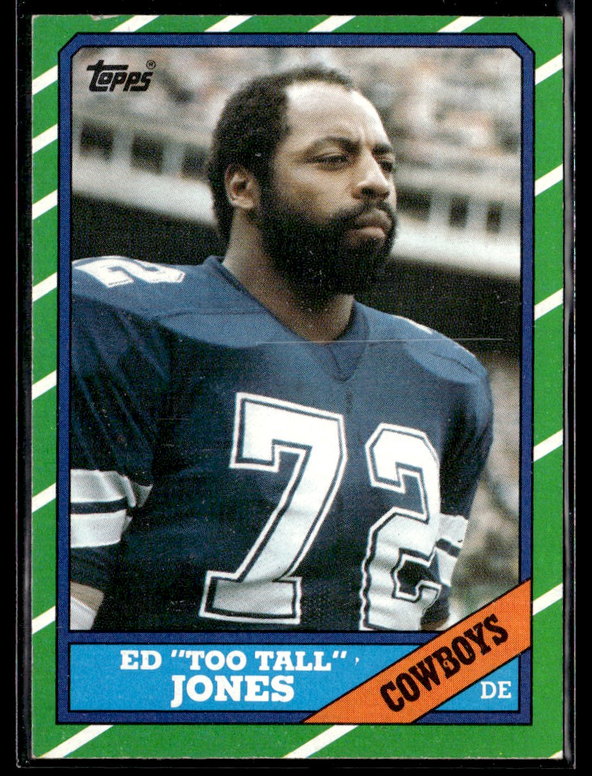 Ed Jones 1988 Topps #266 - Dallas Cowboys, Too Tall Jones at