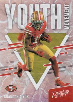  2021 Panini Prestige #144 Brandon Aiyuk San Francisco 49ers  Official NFL Football Trading Card in Raw (NM or Better) Condition :  Collectibles & Fine Art
