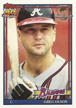 Greg Olson 1990 Topps Traded BASEBALL #84T Atlanta Braves