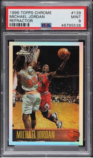 1996 Topps Chrome Michael Jordan Refractor #139
