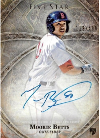 2014 Topps Five Star Mookie Betts RC #FSA-MBE Autograph #/499
