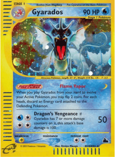 2003 Skyridge Holo Gyarados H10/H32