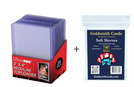 Ultra pro 3"x4" Regular Toploader + Goldsmith Cards