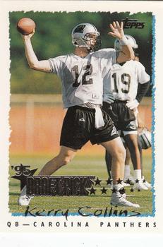 : 1996 Topps Finest Kerry Collins Panthers Football Card