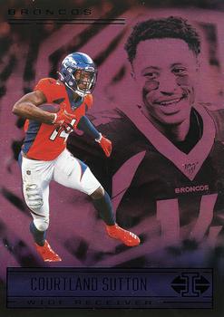 2020 Panini Score Rise Up Jersey Card Courtland Sutton SP - Broncos