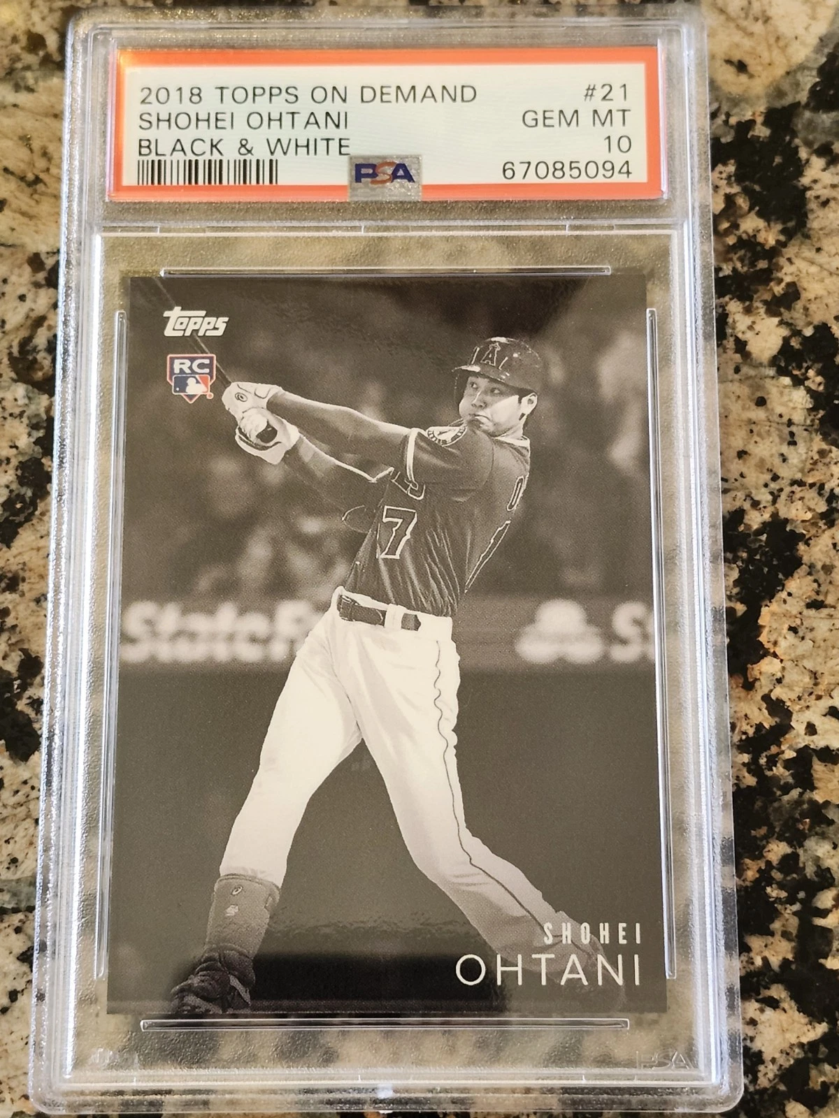 2018 Topps On-Demand Black & White #21 PR1666 Shohei Ohtani Value