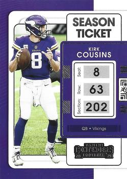 Kirk Cousins 2021 Donruss Optic 5/15 BLUE CRACKED ICE PRIZM #97 SSP good Vikings