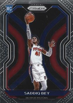 2020-21 deals Panini Prizm Rookie Saddiq Bey Red Disco Fast Break Prizm 018/125 RC #28