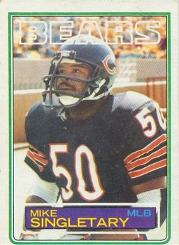 NFL Mike Singletary サインカード 印刷板
