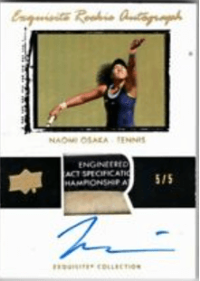 2021 Upper Deck Goodwin Champions Exquisite Autograph Naomi Osaka Patch  /5 - $19,500