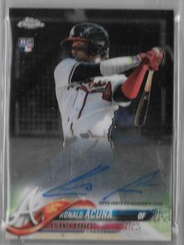 Ronald Acuna Jr. Atlanta Braves Signed Autographed 2019 Bowman #78 Baseball  Card Five Star Grading Certified - FINGERPRINT