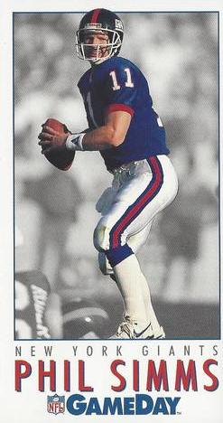 1990 nfl pro set phil simms