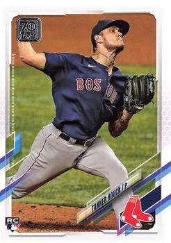 2021 Prizm Baseball Tanner Houck RC #4 White Wave Prizm Boston Red Sox