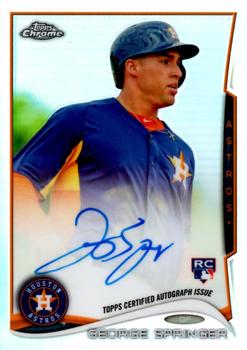 George Springer player worn jersey patch baseball card (Houston Astros)  2018 Topps Walmart Holiday #WHRGSP