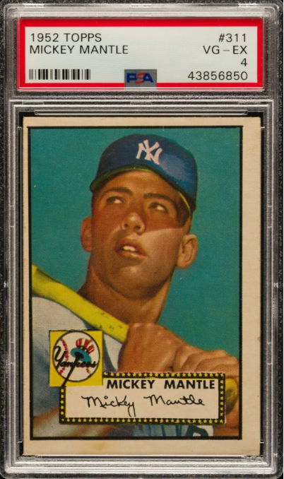 1952 Topps Mickey Mantle #311