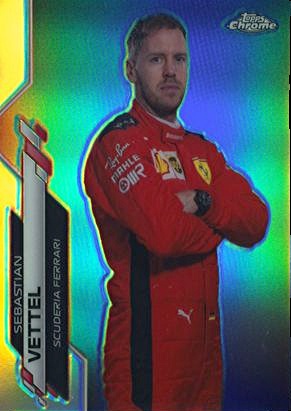 2020 Topps Chrome Formula 1 Refractor #3 Sebastian Vettel 2020 Topps Chrome Formula 1 Refractor #3 Sebastian Vettel