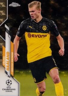  2019 Topps Chrome UEFA Champions League Erling Haaland Superfractor 1/1 #74— $181,200