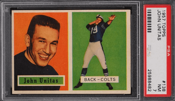 1957 Topps Johnny Unitas #138