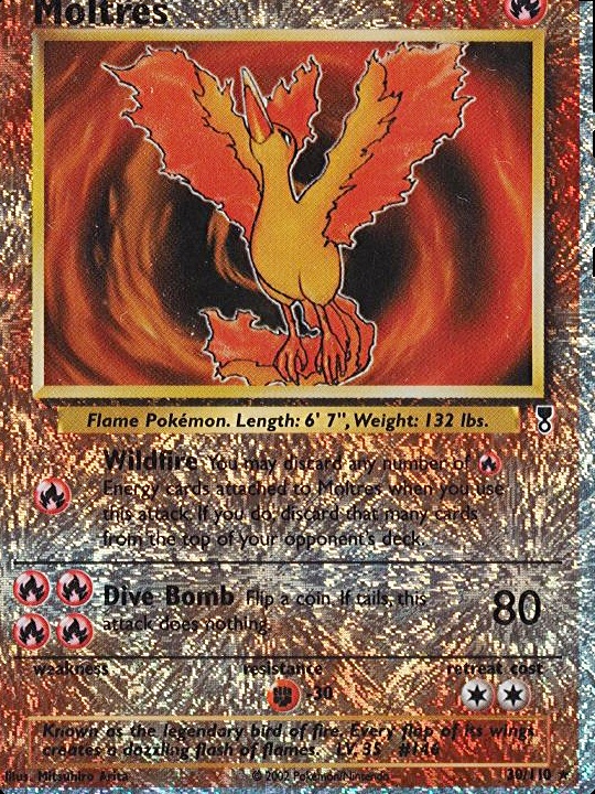 Pokemon Moltres Card Pokemon Moltres Holo Promo Card  XY Black Star Promos  (XY127)  Fire Type Basic Card Xy Black Star Promo Holo