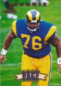 Orlando Pace Rams Ohio 2005 Pro Bowl Game Worn Jersey Relic Topps Bazooka JG