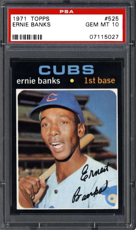 1971 Topps Ernie Banks #525