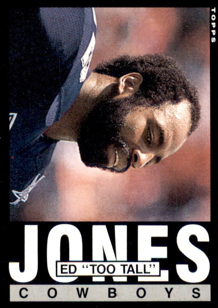 Sold at Auction: Ed Too Tall Jones Football Trading Card - Topps #242 1984