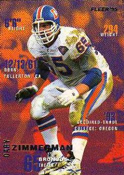 1987 Topps Football #207 Gary Zimmerman Minnesota Vikings Rookie Card