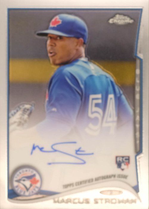 Authenticated Game Used Jersey - #54 Marcus Stroman (May 5, 2014