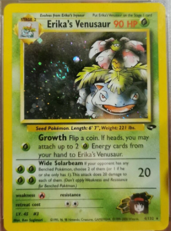 2000 Pokémon Gym Challenge Erika's Venusaur Holo #4 - $5,491.43