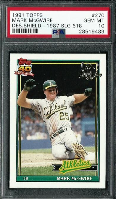 1991 Topps Desert Shield Mark McGwire #270