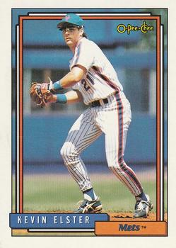 Kevin Elster autographed baseball card New York Mets 1988 Donruss