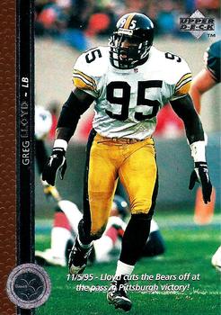 : 1993 Select Football #89 Greg Lloyd Pittsburgh Steelers  Official NFL Trading Card From The Pinnacle Brands Company : Collectibles &  Fine Art