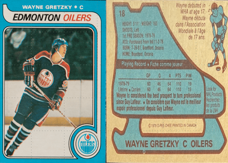 1979 O-Pee-Chee Edmonton Oilers Wayne Gretzky Rookie Card #18