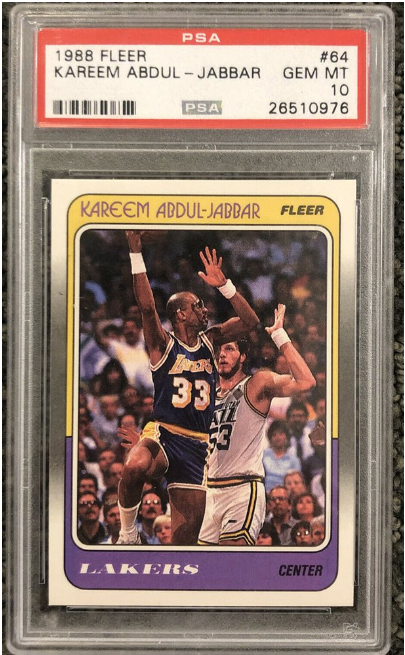 1988 Fleer Kareem Abdul Jabbar #64