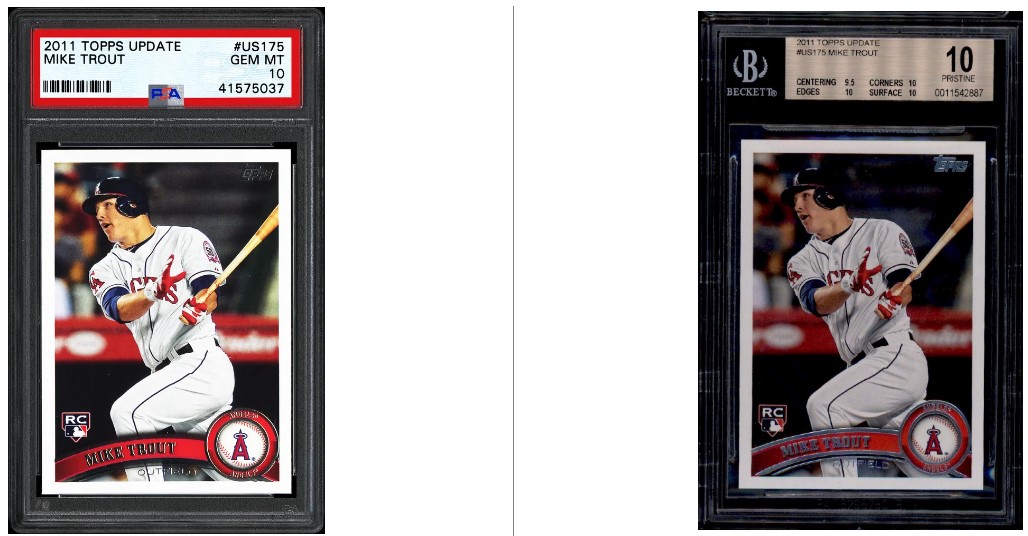 Mike Trout 2011 Topps Update Graded Card Up For Auction