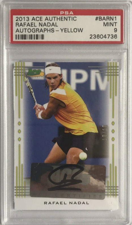 2013-14 Ace Authentic Autographs Rafael Nadal Yellow #BARN1