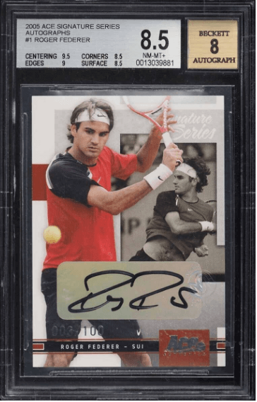 2005 Roger Federer Ace Signature Moments Auto