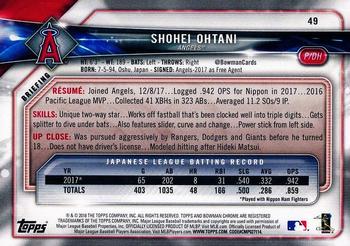 2018 TOPPS HERITAGE Shohei Ohtani Rookie Performers RC #RP-SO Angels