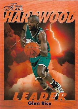 GLEN RICE - 1991 Hoops #113 Autographed Basketball Card (Miami
