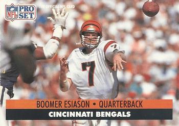 Boomer Esiason #341 Prices, 1990 Pro Set FACT Cincinnati