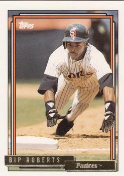 Bip Roberts Autographed 1990 Topps Card #307 San Diego Padres SKU