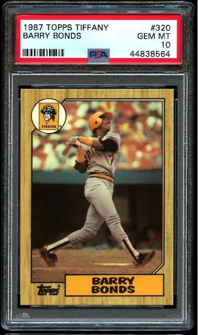 1987 Topps Tiffany Barry Bonds Rookie Card #320