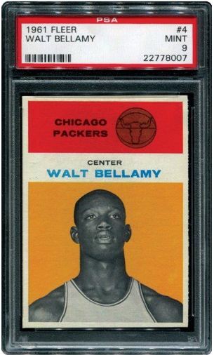 1961 Fleer Walt Bellamy Rookie Card #4