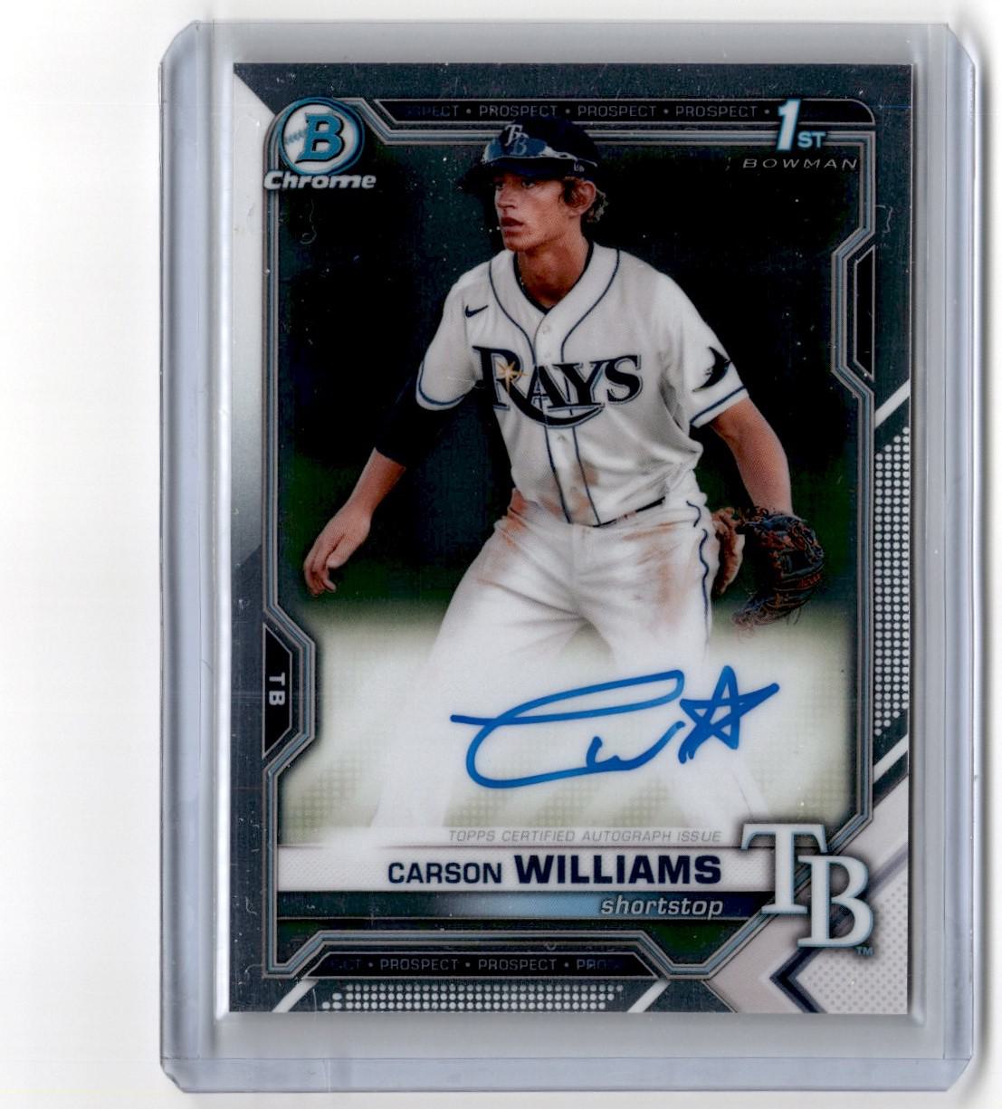 Carson Williams Trading Cards: Values, Tracking & Hot Deals