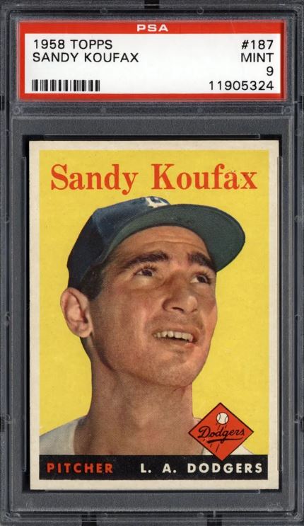 1958 Topps Sandy Koufax #187