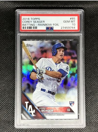 2016 Topps Corey Seager Rookie Card #85 (RAINBOW FOIL)