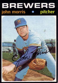 John Morris autographed baseball card (St Louis Cardinals 67) 1987 Topps  #211 BPP