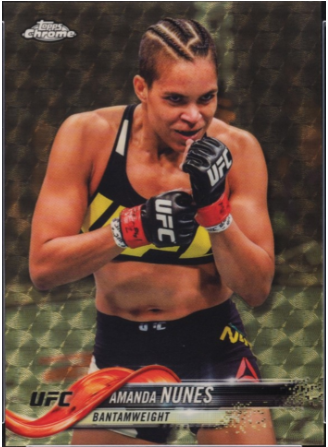 2018 Topps UFC Chrome Superfractor Amanda Nunes 1/1 #20